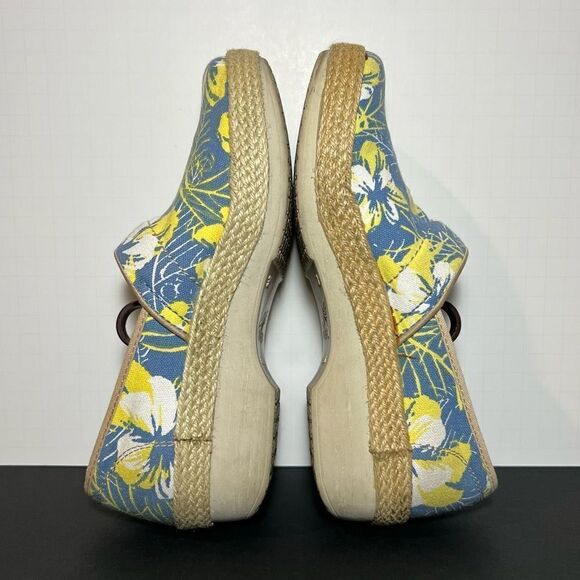 Womens DANSKO Victoria Tahiti Floral Canvas Slip On Clogs / Size 7.5-8 / EU 38 - Picture 6 of 8